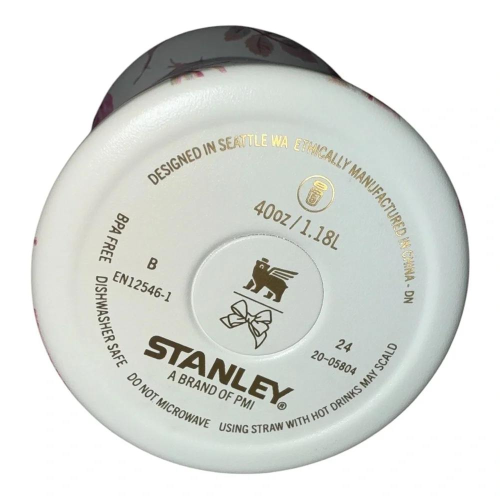 40oz Stanley x LoveShackFancy Limited Edition Tumbler Ribbon Rosa AUTHENTIC NWB - Picture 11 of 11